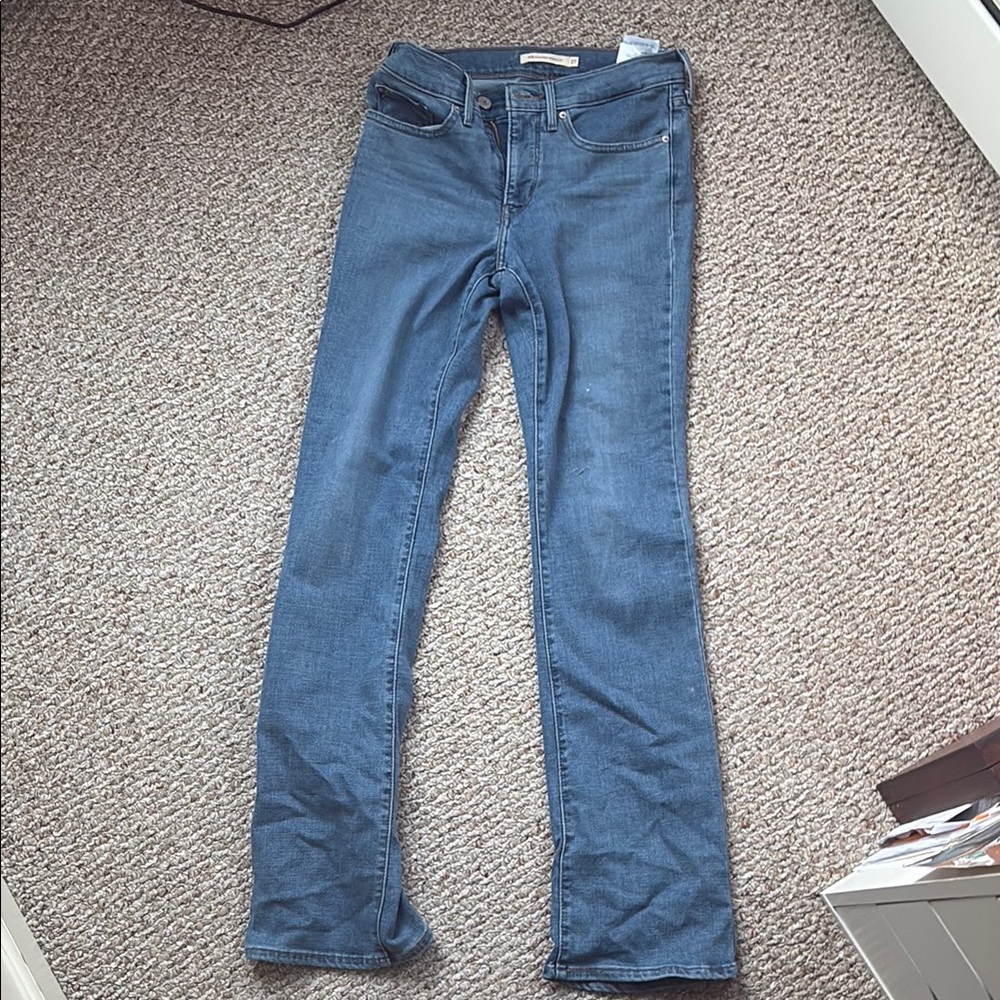 Madewell Blue Straight Leg Jeans Classic Style